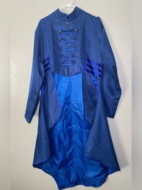 Women's Long Tailcoat Gothic Halloween Steampunk Party Jacket 3XL Asian Size